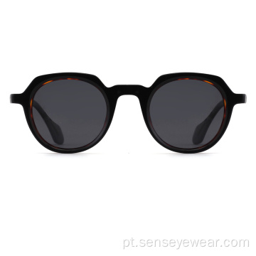 Tons de design de luxo chanfrar óculos de sol polarizados